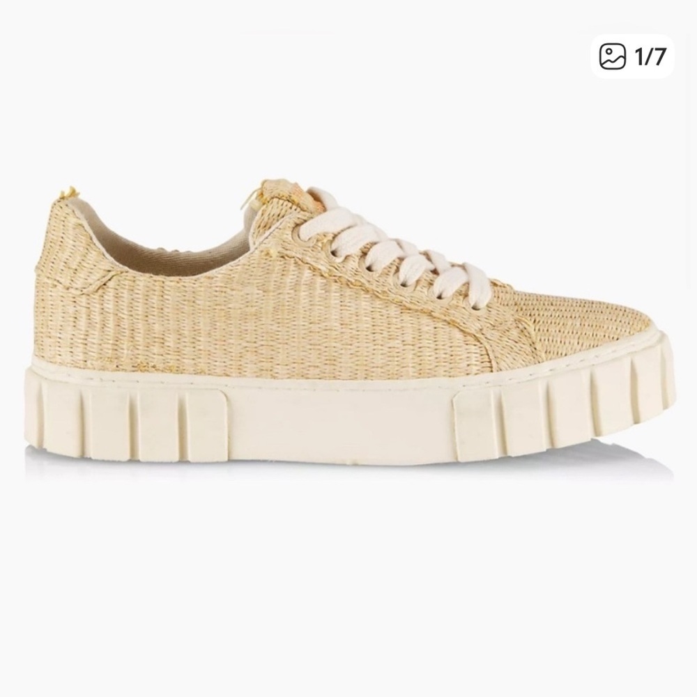 FARM Rio woven raffia lug sole sneaker streetwear fit